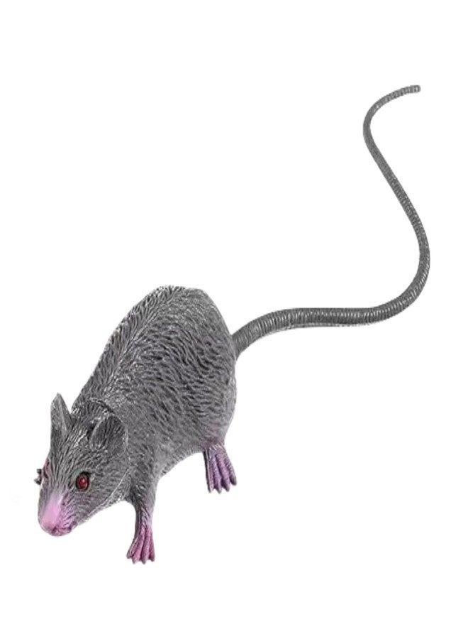 WaigN Plastic Halloween Rat, Realistic Fake Mouse for Party Decorations, Creepy Prank Props, Spooky April Fool's Day Trick, Lifelike Mice Figures for Party and Haunted House Decor, Decorations (Grey) - Image 1